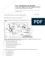 Exercícios Avaliativos Geologia