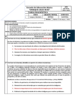 Tarea Diagnóstica - SEMANA 1 - SÉPTIMO - Lengua y Literatura