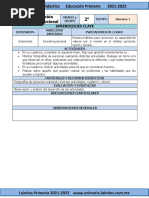 Enero - 2do Grado Educación Socioemocional (2021-2022)