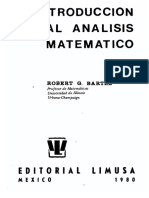 Robert G. Bartle - Introducción Al Análisis Matemático (1980, LIMUSA)