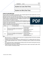 DTC P0171 System Too Lean (Fuel Trim) : Circuit Description