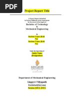 Project Report Format Lingayas Vidyapeeth