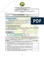 Schools Division Office of Camarines Sur Learning Activity Sheet No. 15