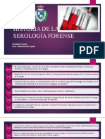 HISTORIA DE LA SEROLOGÍA FORENSE-linea de Tiempo