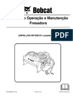 BOBCAT - Manual de Operação e Manutenção Mini Fresadora