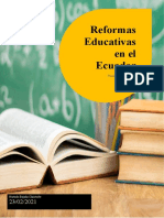 Reformas Educativas Del Ecuador en Los Últimos 20 Años