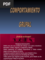 Comportamiento de Grupos 2.1