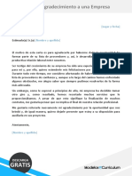 14 Modelo Carta de Agradecimiento A Una Empresa