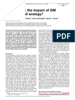 Life in Earth: The Impact of GM Plants On Soil Ecology?