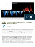 Climate Change in Namibia Part 2 - Current and Projected Changes