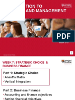 Introduction To Business and Management (IBM) : MA 2020/2021 Week 07a