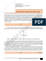 Fundamentação Teórica 6 - Lei de Ohm e Resistência Interna de Uma Pilha