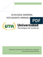 Ensayo Ecologia General - Tarea 2 - Primer Parcial - Mirian Zavala