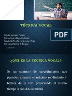 Técnica Vocal