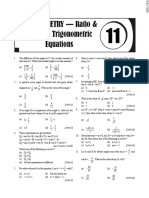 Trigonometry - Ratio & Identity, Trigonometric Equations: 186 NDA Topicwise Solved Papers - MATHEMATICS