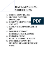 Life Boat Launching Instructions 1