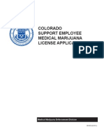 Colorado Medical Marijuana Support Employee Form