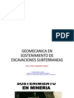 Geomecanica en Sostenimientos de Excavaciones Subterraneas