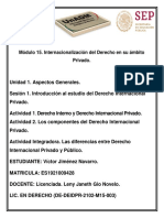 Módulo 15. Internacionalización Del Derecho en Su Ámbito Privado