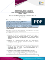 Guia de Actividades y Rúbrica de Evaluación Paso 5 - Socialización