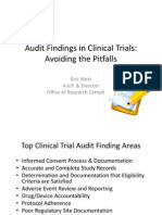 Audit Findings in Clinical Trials