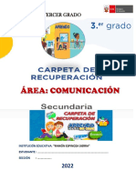 Comunicación 3° Grado-Carpeta de Recuperación-2022