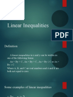 Linear Inequalities