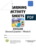 Second Quarter - Week 8: English