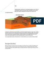 Convergent Boundaries: Divergent Boundary