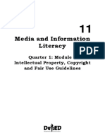 Media and Information Literacy: Quarter 1: Module 6 and Fair Use Guidelines