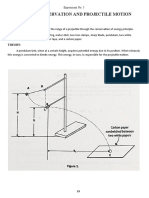 Energy Conservation and Projectile Motion: Objective: Materials: Theory