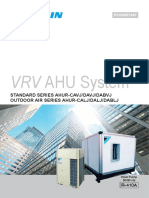 VRV AHU System: Standard Series Ahur-Cavj/Davj/Dabvj Outdoor Air Series Ahur-Calj/Dalj/Dablj