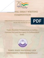 TNNLU STAP National Essay Writing Competition - Brochure