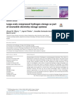 Large Scale Compressed Hydrogen Storage