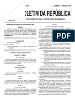 Decreto 76-2020 (Regulamento Da Lei de Gestão e Redução Do Risco de Desastres)