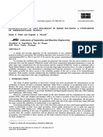 Representation of Salt Solubility in Mixed Solvents A Comparison of Thermodynamic Models