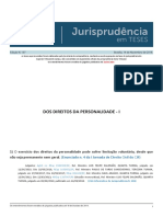 Jurisprudência em Teses 137 - Dos Direitos Da Personalidade - I