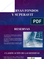 Reservas Fondos y Superavit