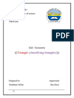 Triangle: (Classifying Triangles)