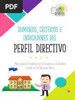 Dominios, Criterios e Indicadores Del Perfil Directivo