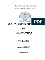 MA-Economics Syllabus