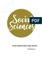 Food and Cash Crops Social Science