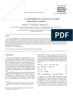 Degradation of 4-chlorophenol by a microwave assisted