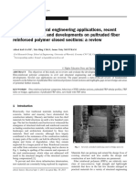 Civil and Structural Engineering Applications, Recent Trends, Research and Developments On Pultruded Fiber Reinforced Polymer Closed Sections - A Review