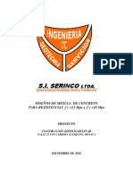 Informe Diseños de Mezcla Concreto de 3.000 y 4000 Psi