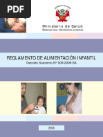 06 - Reglamento de Alimentacion Infantil DS-009-2006-SA