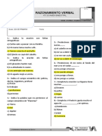 Examen de Raz Verbal 2do Prim