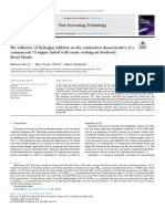 The Influence of Hydrogen Addition On The Combustion Characteristics