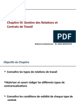 Gestion Des Relation Des Contrats de Travail