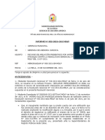 INFORME #932-2021-GAJ/MDLP: "Año Del Bicentenario Del Peru: 200 Años de Independencia"